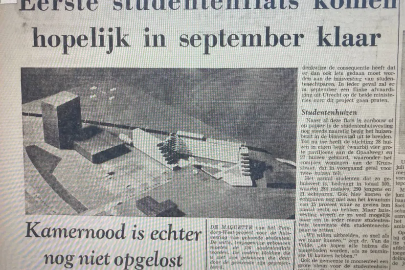 eerste studentenflats