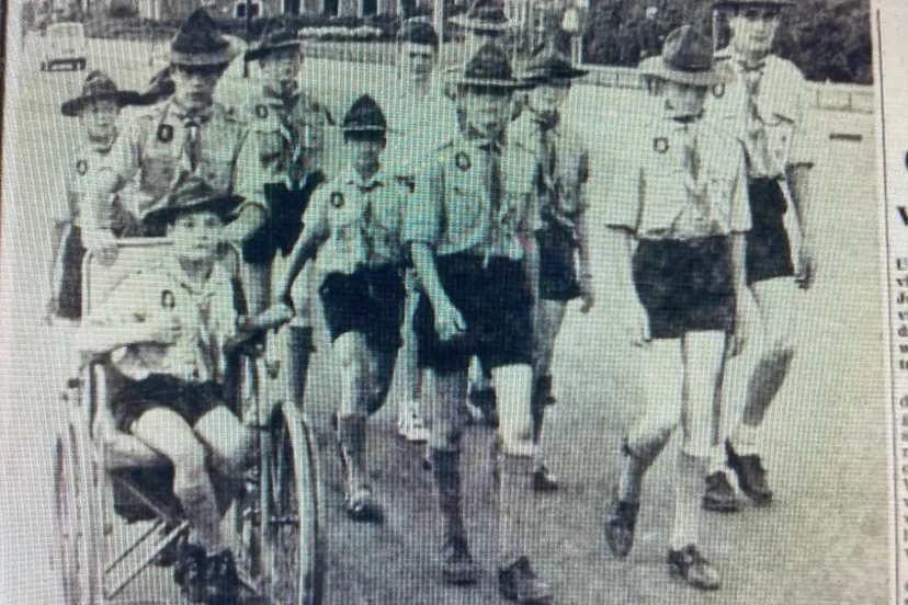 padvinders tijdens avondvierdaagse