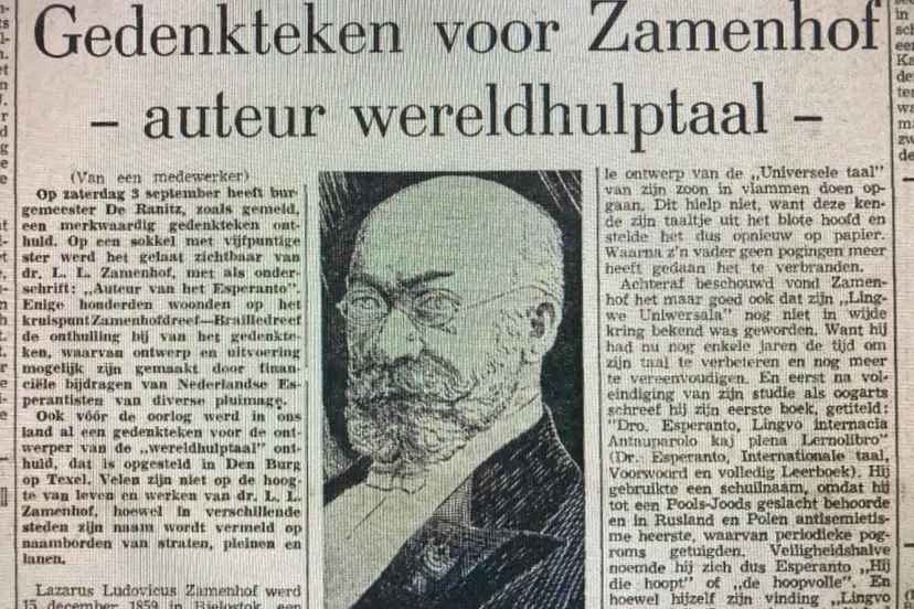 gedenkteken Zamenhof