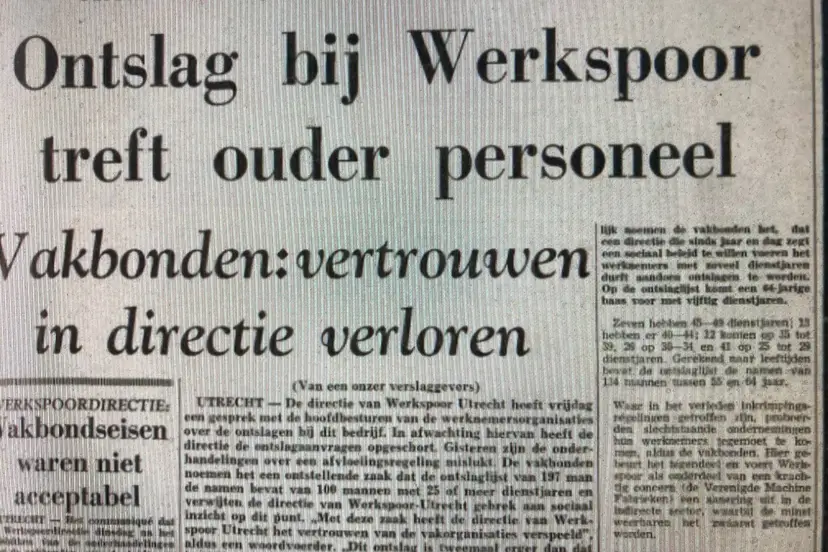 ontslagen Werkspoor
