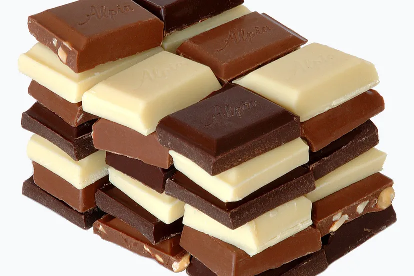 chocolate blue background