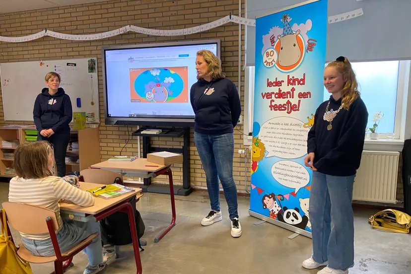 kinderburgemeester ambassadeur voor bo viert feest