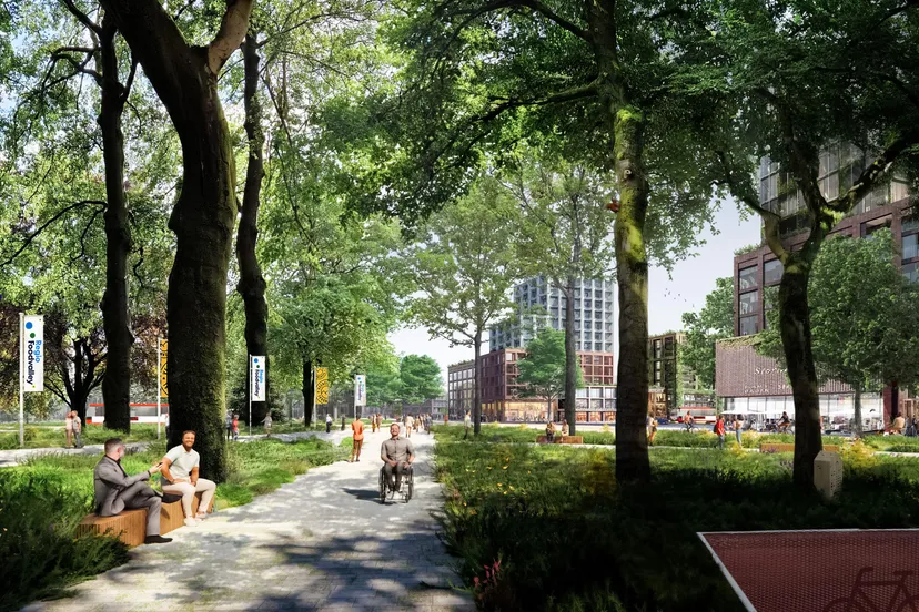 foto 2 bij persbericht 30 toekomstbeeld stationspark richting centrum
