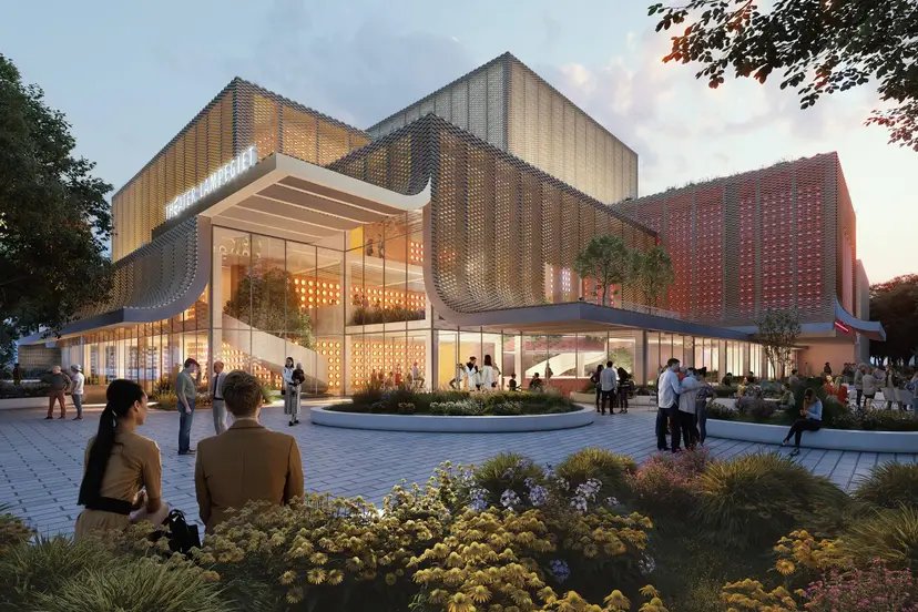 Aja Foto bij Persbericht 41 - Eerste schets theater van MVRDV en Buro Happold
