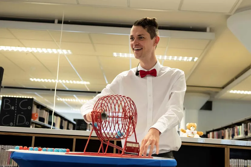bingoshow in bibliotheek