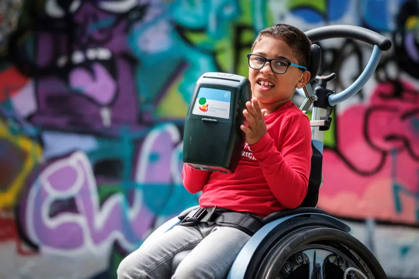 collecte gehandicapte kind klein