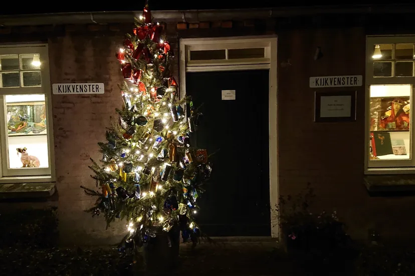 kerstboom kijkvenster