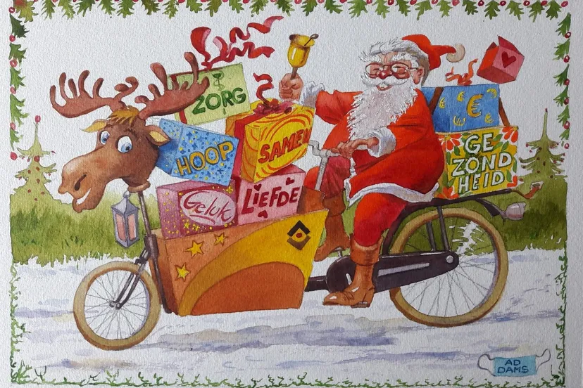 kerstkaart kbo zeelst ad dams