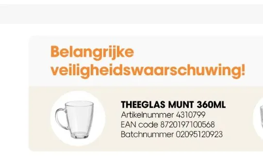 kwantum theeglas munt