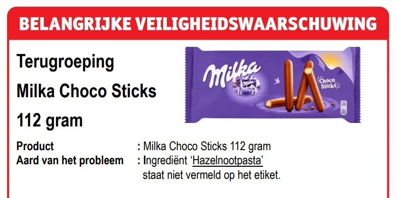 milka chocosticks