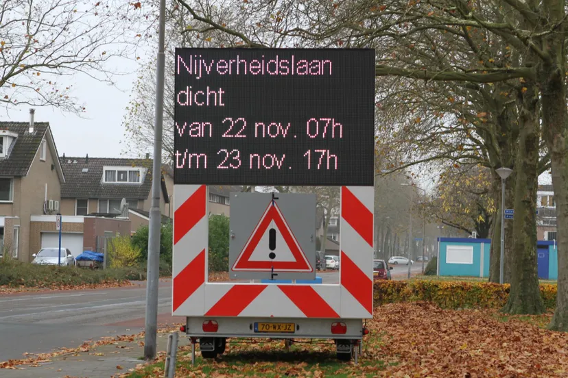 nijverheidslaan dicht