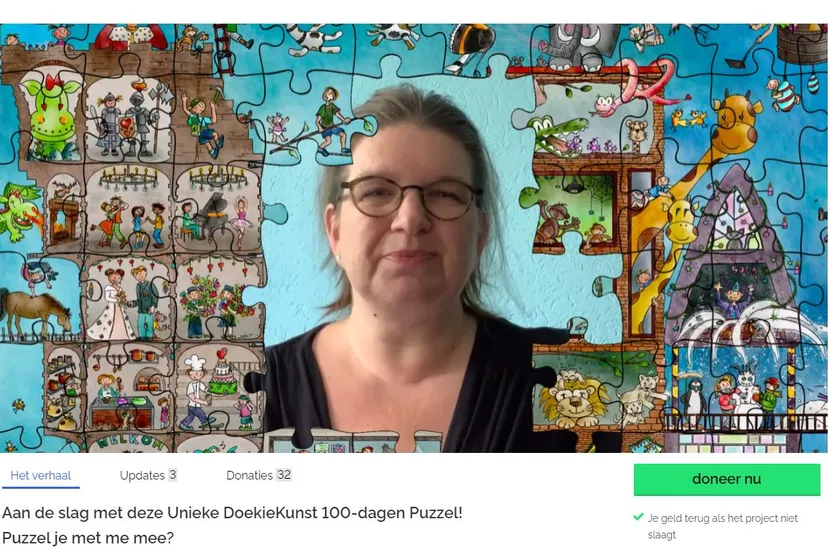 puzzel doekiekunst
