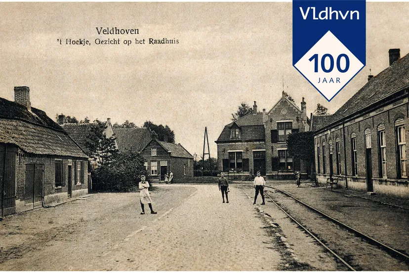 veldhoven 100 jaar expo historische foto met logo