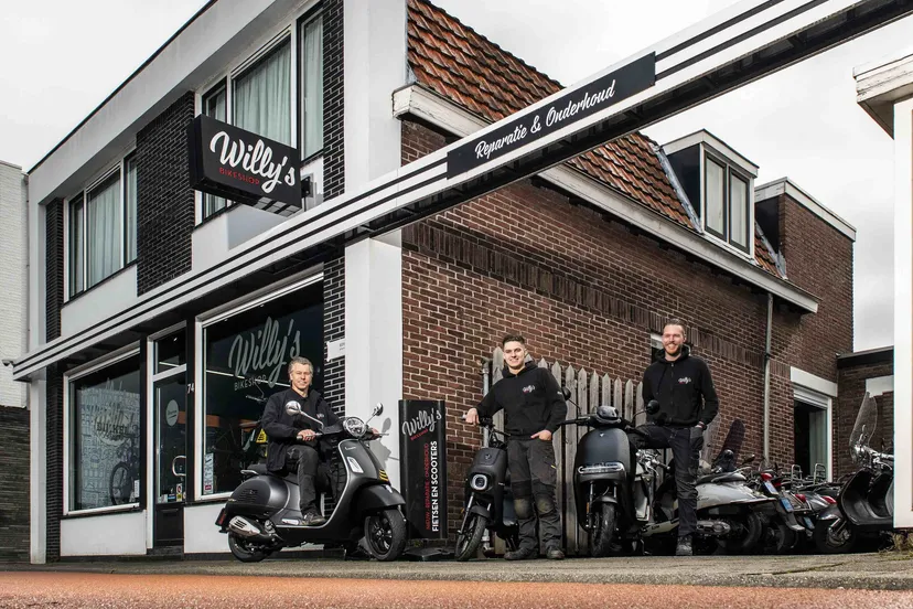 willys bikeshop scooters voorzijde