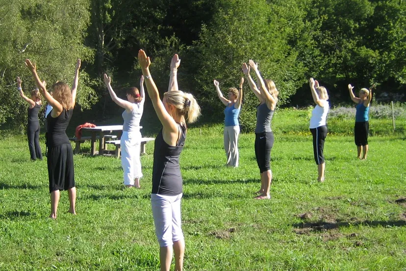 yoga buiten