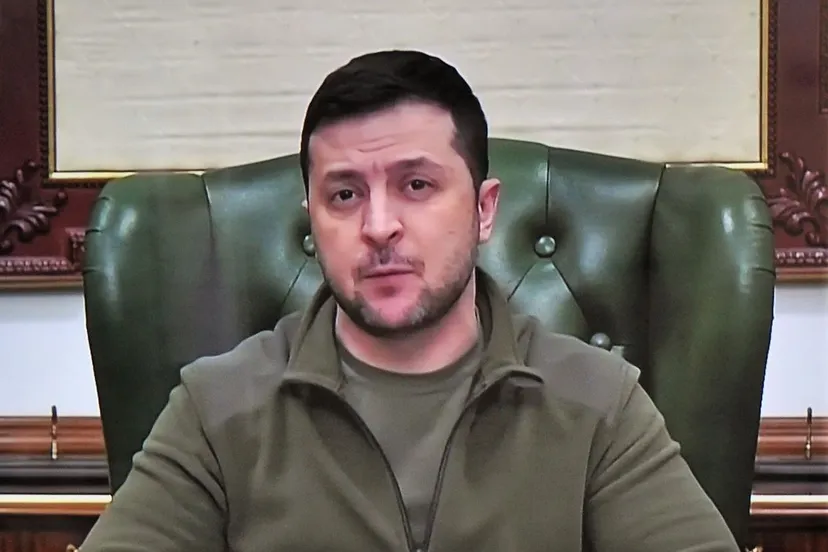 zelensky tv beeld