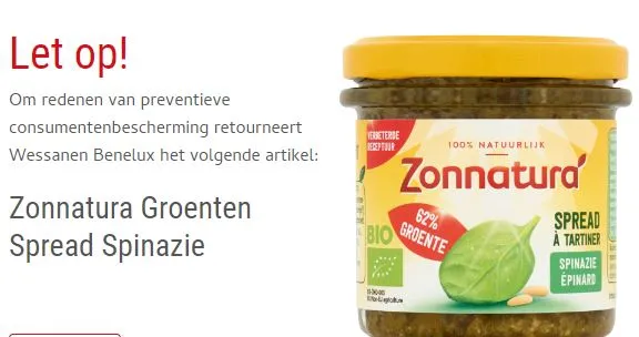 zonnatura groentespread spinazie