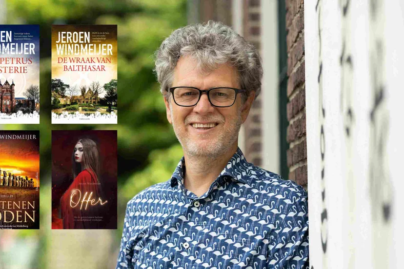 jeroen windmeijer met zijn boeken