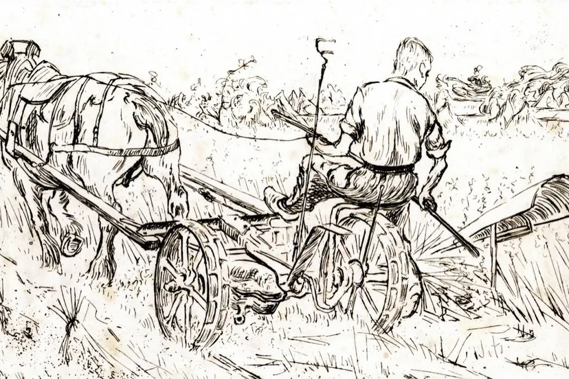 maaien met paard andreas schotel museum esbeek