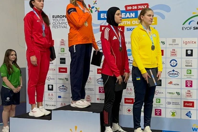 Goud voor Nielle Vroegh op EYOF in Skopje