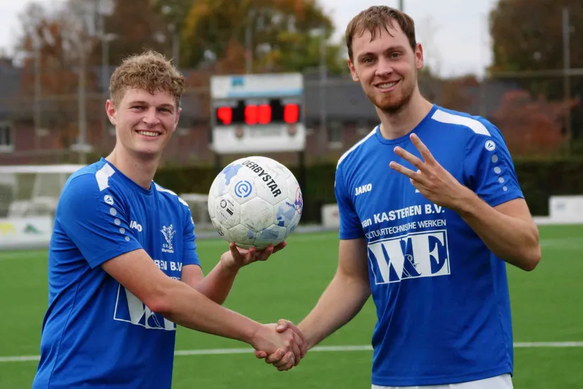 Sander Megens 2x hattrick Marvilde