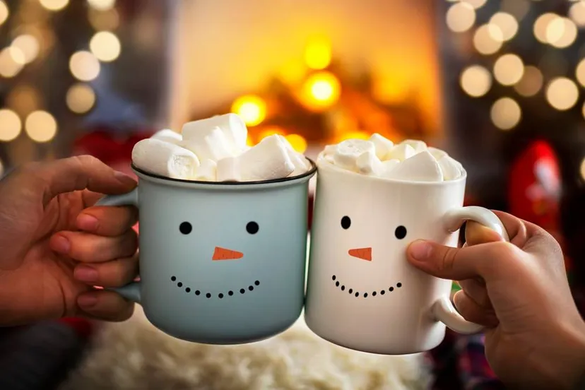 Geef een kerstpakket sfeerbeeld