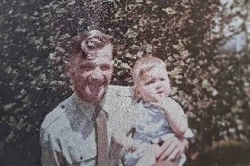 Léon Algra en vader