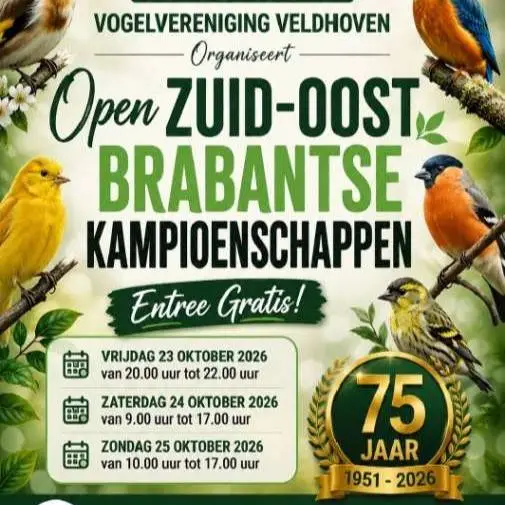 Vogelvereniging Veldhoven 75 jaar