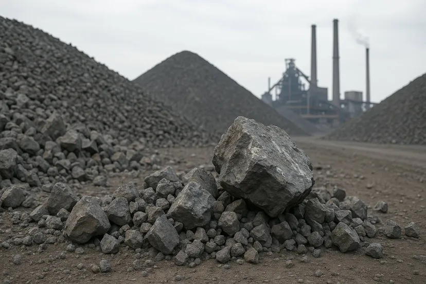 Industriële Slakkenhoop met Staalfabriek kopie nw