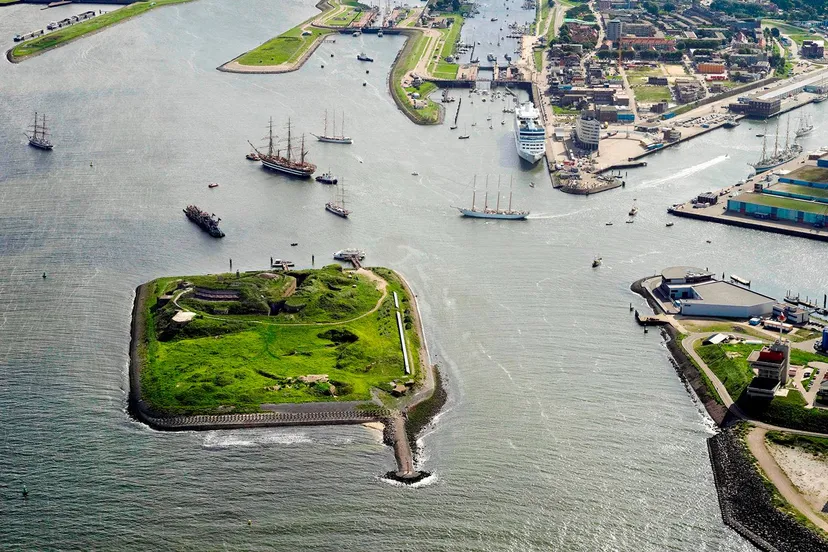 Forteiland IJmuiden heliview kopie