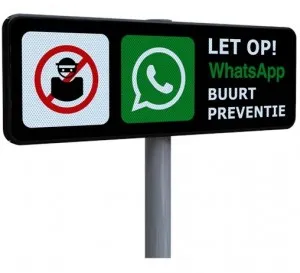 bord whatsapp preventie zwart 300x273