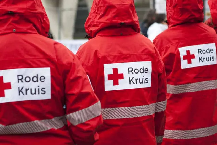 rode kruis vrijwilligers bij evenementen