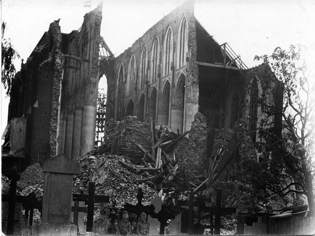 ruines van de st petrus banden kerk