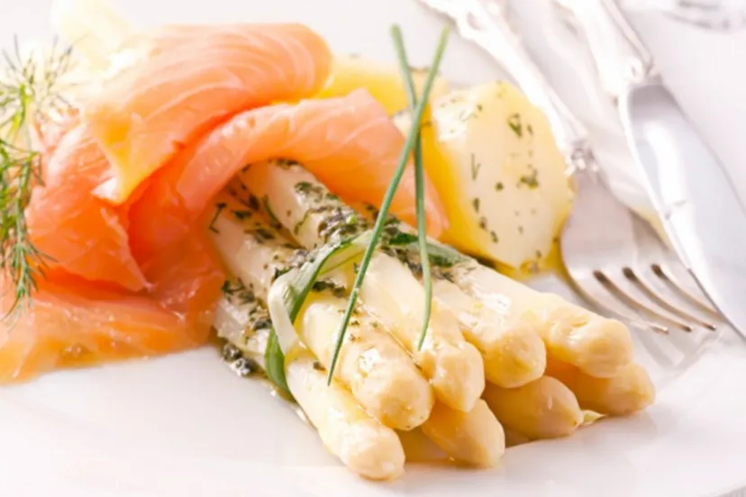 aspergemenu zalm krieltjes