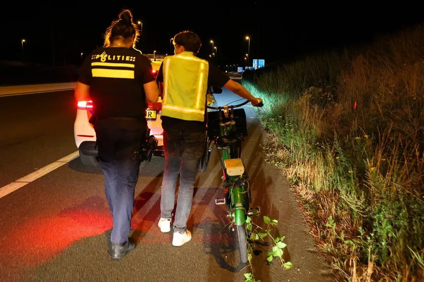 fietser op a2 vught 1