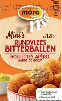 foto belangrijke veiligheidswaarschuwing mora rundvlees bitterballen