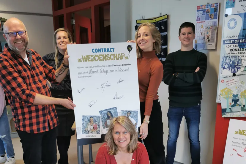 het contract vlnr ijsbrand van maurik maurick college marita