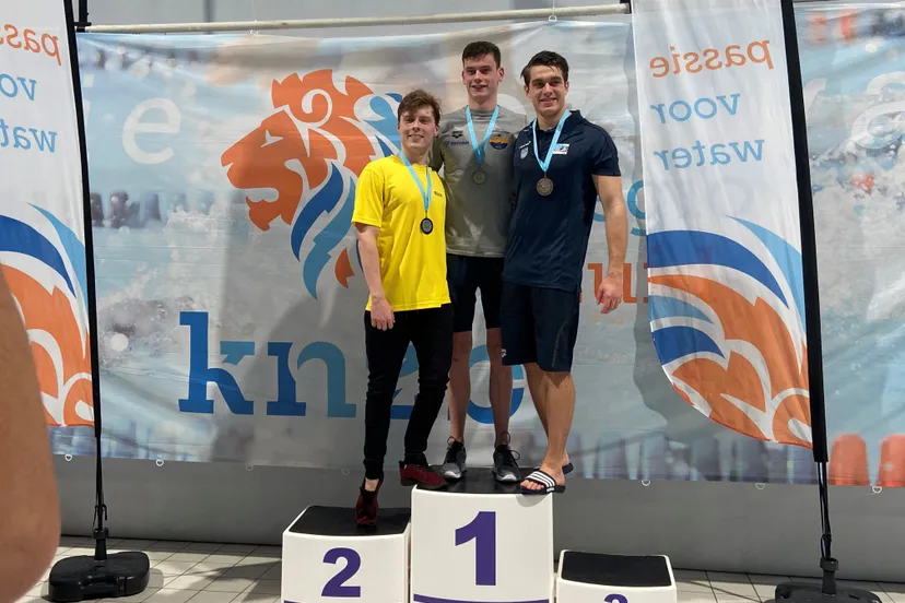 joris te booij goud op 100 meter vrije slag