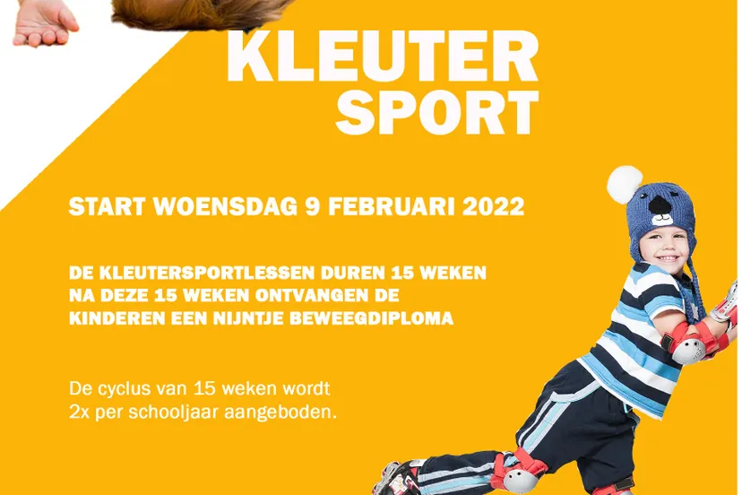 kleutersport flyer jan22 geel gedrukte media