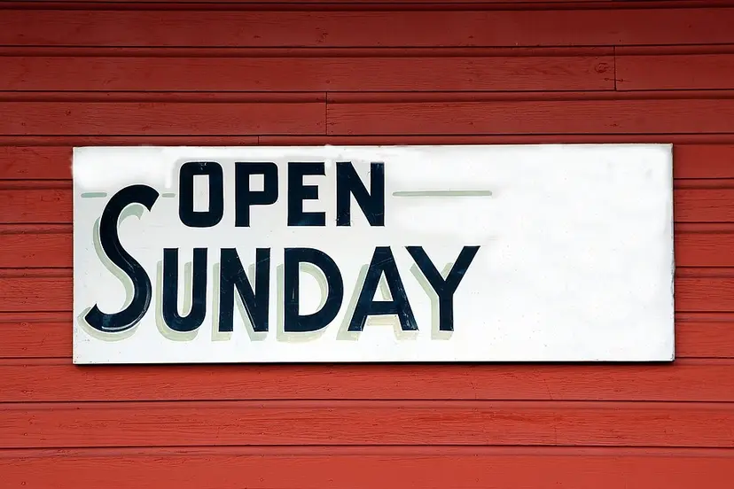 open sunday sign 1698635 960 720