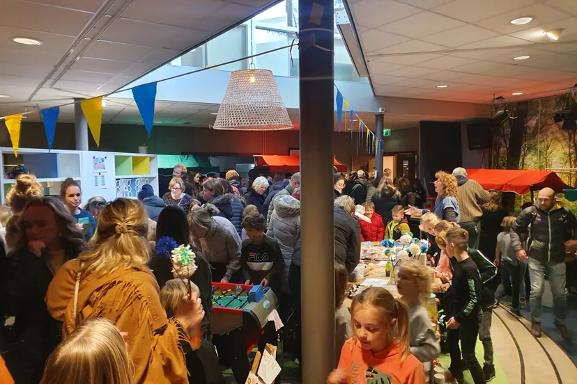 schoolmarkt voor oekraine