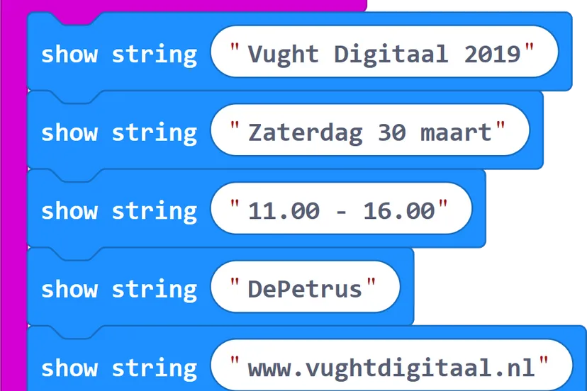 vught digitaal persbericht 2 microbit programmacode gecorrigeerd