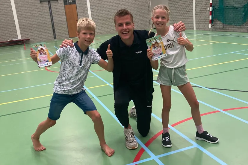 Activiteitengids Jeugd - vlnr Bas Kuijpers, Lars van Wanrooij, Jilliën van den Corput