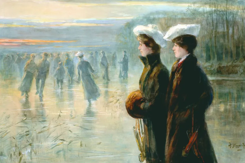 251204 Piet Slager  - Jeanette en Corry Slager aan de IJzeren Man