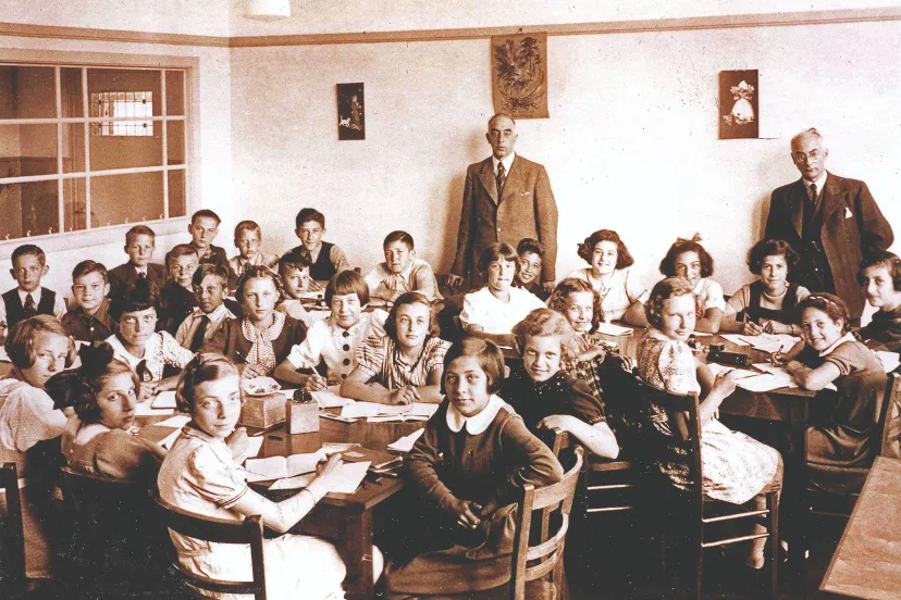 Foto Zesde klas Beekmanschool (1939)