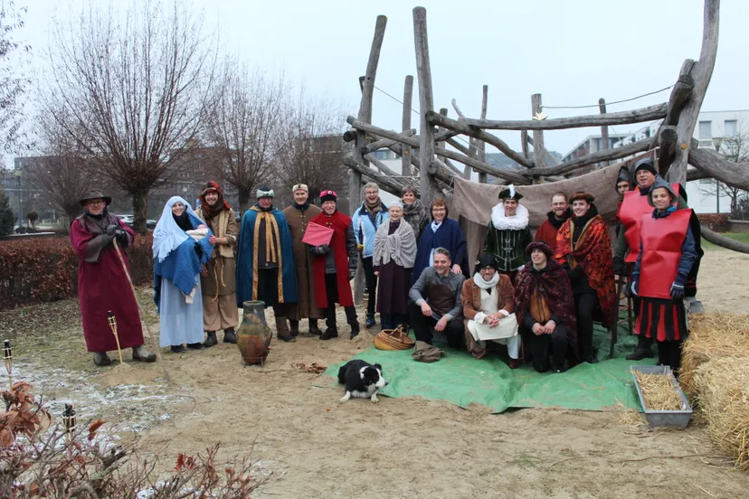 alle toneelspelers van het kerstevent bij elkaar 1