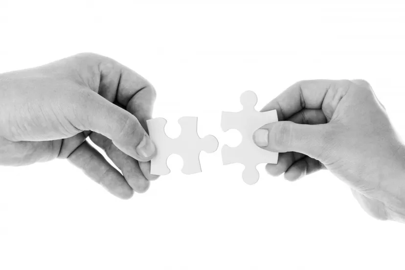 connect connection cooperation hands holding isolated jigsaw join 1153657