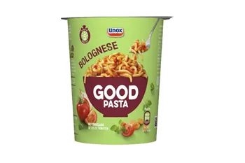 foto belangrijke veiligheidswaarschuwing unox good pasta bolognese allergenen