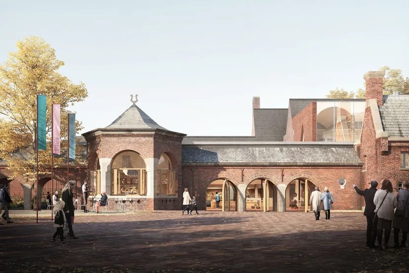 impressie exterieur nieuwe schoenenmuseum waalwijk civic architects en darc studio 3mb