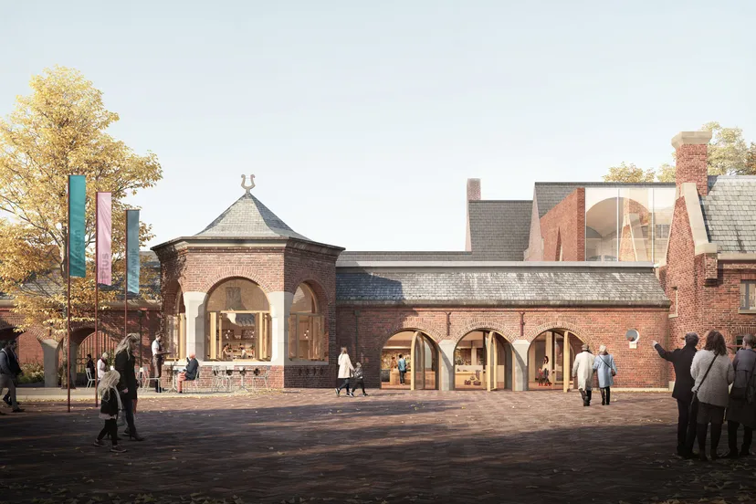 impressie exterieur nieuwe schoenenmuseum waalwijk civic architects en darc studio 3mb